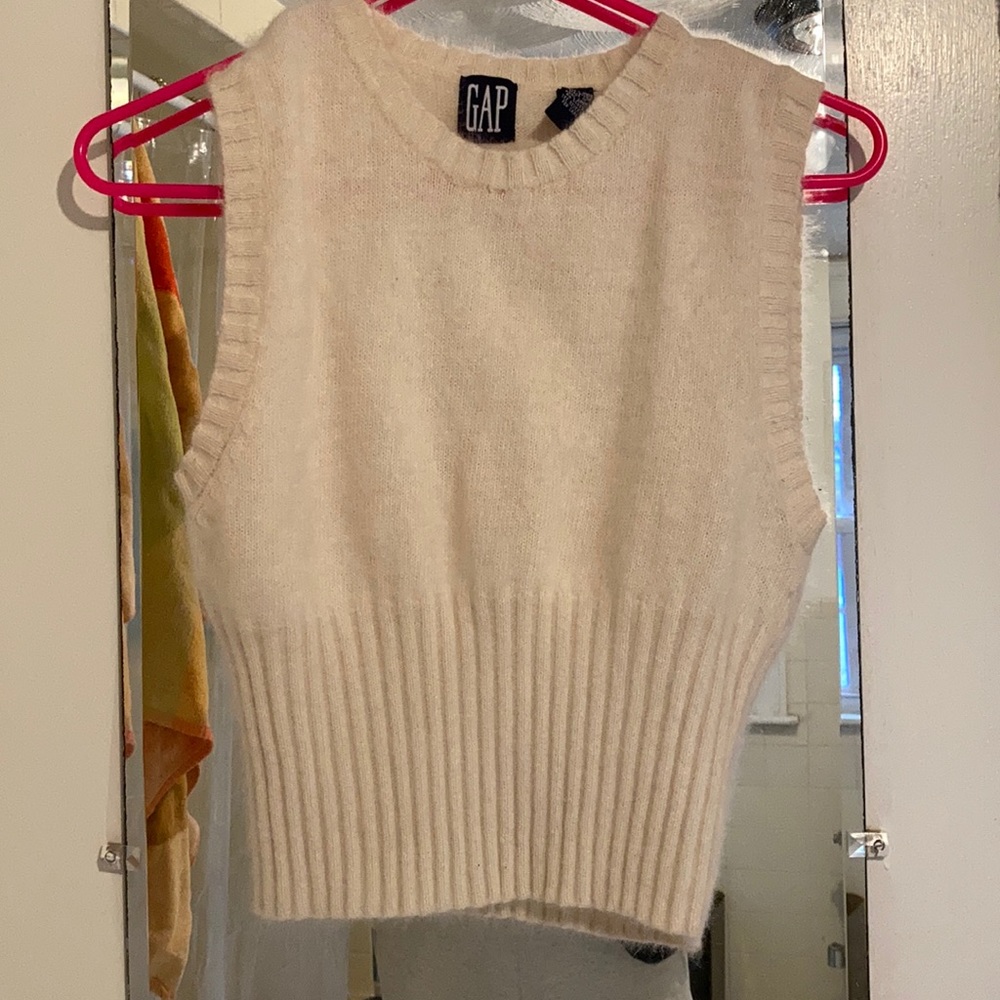 Vintage gap angora sweater vest